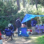 UNDER A BLUE TARP